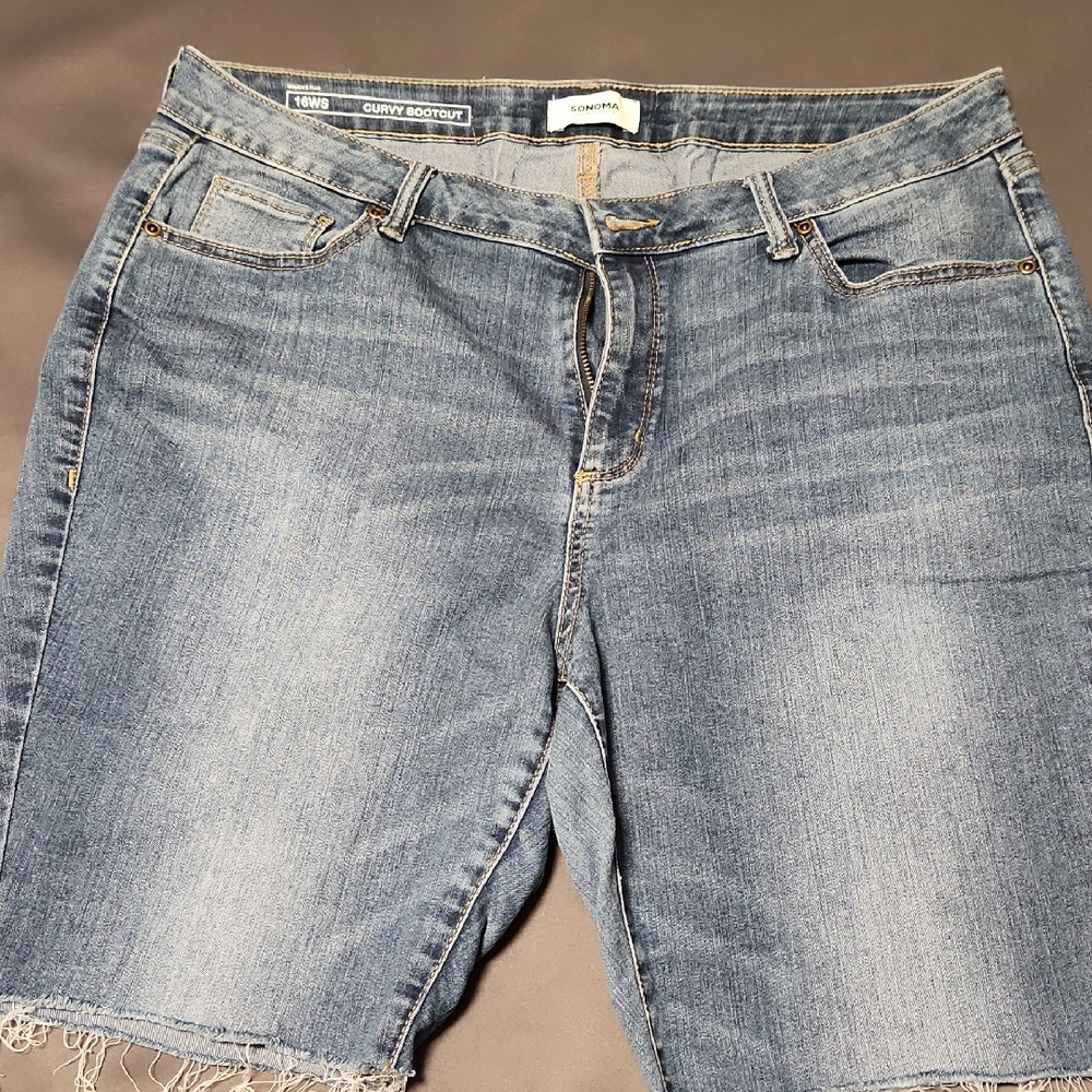 Denim shorts